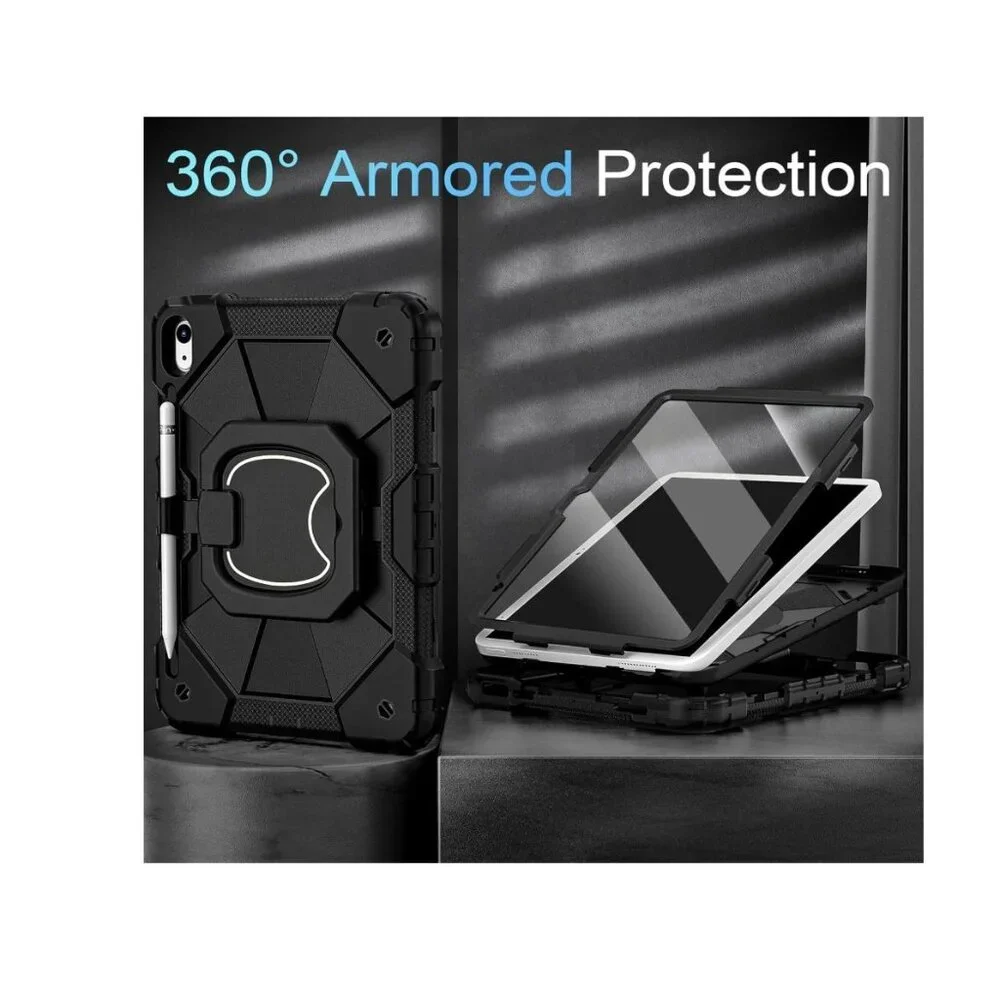 Case for iPad Air 11 inch (M2) 2024, Shockproof Protective With Hand Strap/Shoul